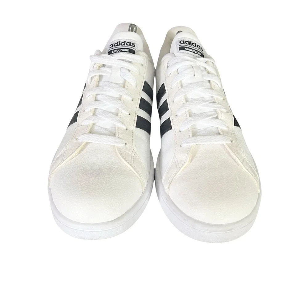 Adidas Cloudfoam Advantage Mens White Black Sneakers AW4294‎ Size 9